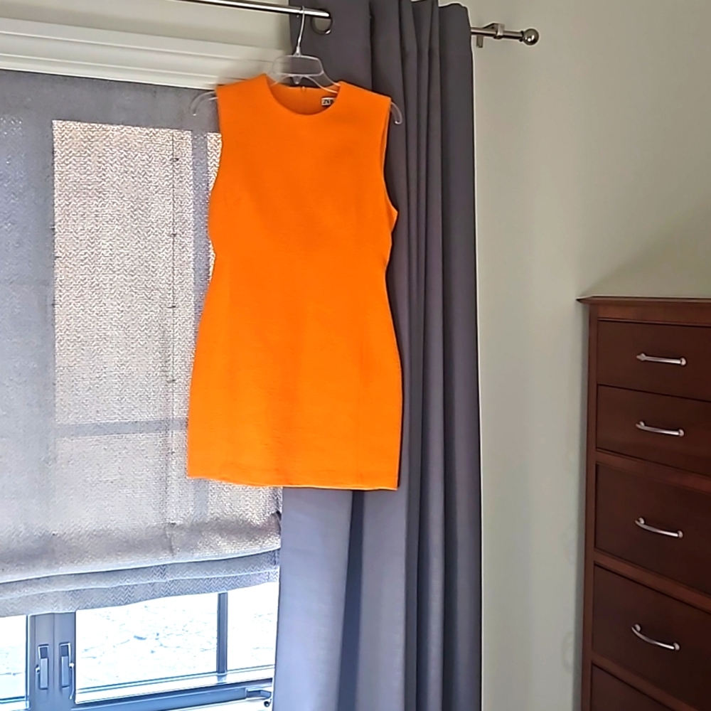 Tangerine Zara dress.  Size Small